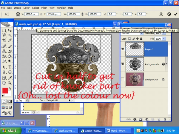 Creation of Indian hand tatoo: Step 3